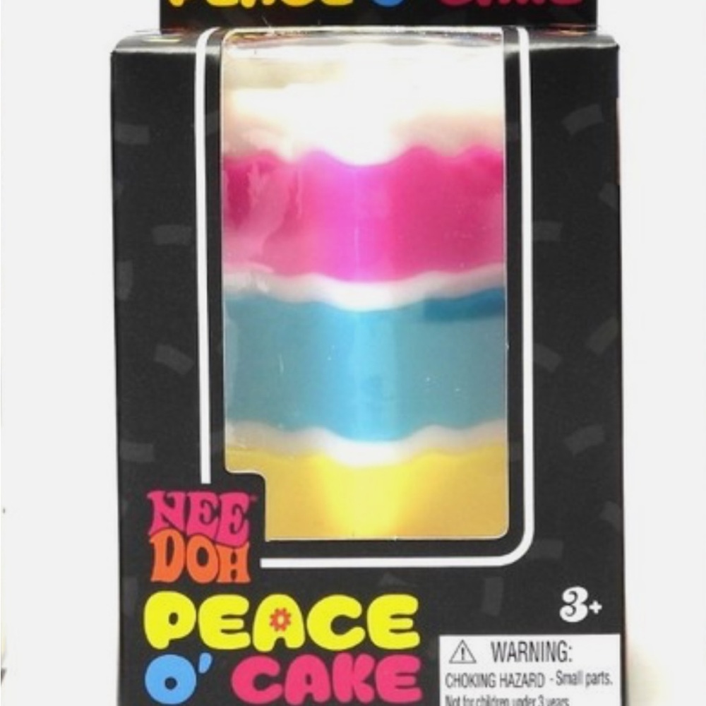 Peace O' Cake Kids Stress Toy - White, Yellow, Pink, Blue